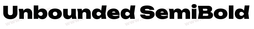 Unbounded SemiBold G字体转换